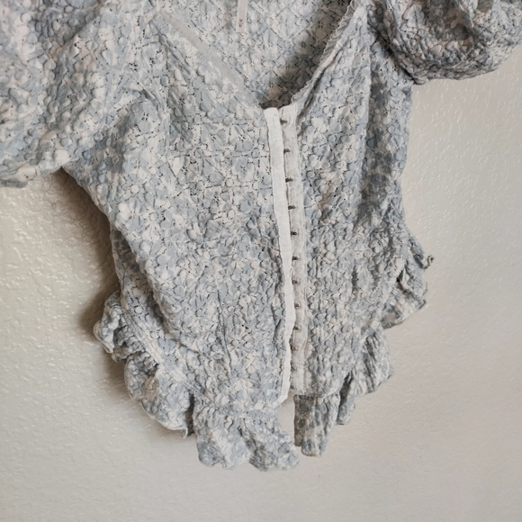 Free People Oh Baby Lace Crop Top In Tea Combo Sz M - Picture 5 of 10